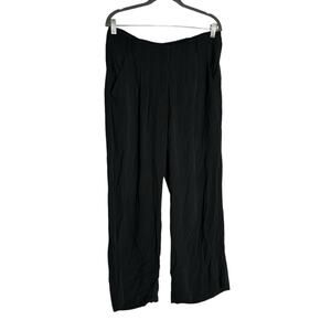Eileen Fisher Black Wide-Leg Pants